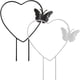 thumbnail image 1 of 2 enrejados para plantas trepadoras en maceta de metal con forma de corazón., 1 of 6