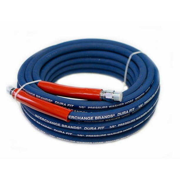 100 ft 3/8" Blue NonMarking 6000psi Pressure Washer Hose
