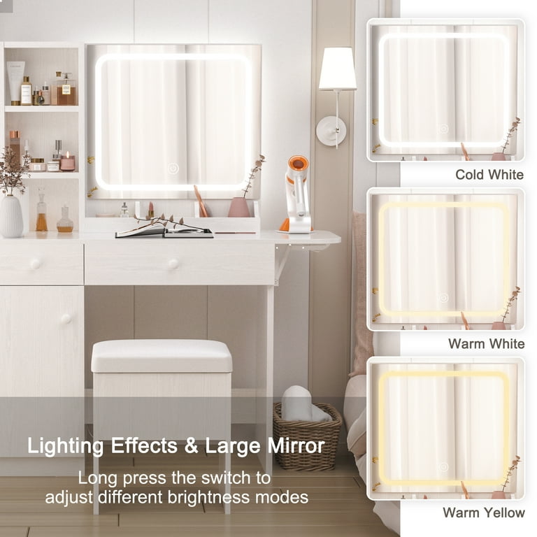 Long vanity sale desk