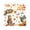 #A02-A, variant on Fall Window Clings, Fall Leaves Wall Stickers & Watercolor Cats, Dogs, Pumpkin Autumn Window Clings Set, Peel and Stick Removable Falls Wall Stickers Decals for Home, Living Room Glass Door Halloween
