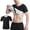 a02Silver, variant on Large Size (S-5XL) Sauna Suit for Men Long Sleeve Full Zip Heat Trapping Sweat Suit Weight Loss Body Shaper Hot Workout Gym Compression Shirts Blue L