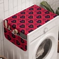 thumbnail image 1 of Romantic Washing Machine Organizer, Love Theme Hand Painted Like Hearts Shapes Triangles and Dots in Geometric Style, Anti-slip Fabric Top Cover for Washer and Dryer, Multicolor, by Ambesonne, 1 of 1
