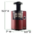 thumbnail image 3 of Omega Pure Press Cold Press, Vertical Low-Speed Juicer, in Red (VSJ843QR), 3 of 10