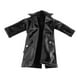 thumbnail image 4 of Figura de acción masculina a escala 1/12, abrigo, ropa, escala 1:12, moda, para hombre de 6 pulgadas, mini gabardina de cuero sintético, color negro, 4 of 10