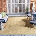 thumbnail image 2 of Safavieh Courtyard Deborah Geometric Indoor/Outdoor Area Rug, Green/Ivory, 8' x 11', 2 of 7