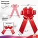 thumbnail image 3 of Lazo gigante de regalo Zoe Deco para coche, 58 cm, color rojo, premontado, 3 of 8