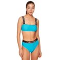 thumbnail image 3 of Calvin Klein TROPICAL WATERS Logo-Straps Bikini Swim Top, US X-Large, 3 of 4