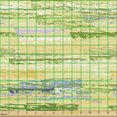 thumbnail image 2 of Ambesonne Abstract Fabric by the Yard Upholstery, Retro Brush Strokes Art, 3 Yards, Olive Green and Mustard, 2 of 5