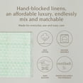thumbnail image 2 of over&back Set of 4 Hand-Blocked Placemats - Colorful Dining Table Mat - Each Placemat is Unique - 100% Cotton - Machine Washable - Kitchen and Home Decor - Green Leaf, 2 of 10
