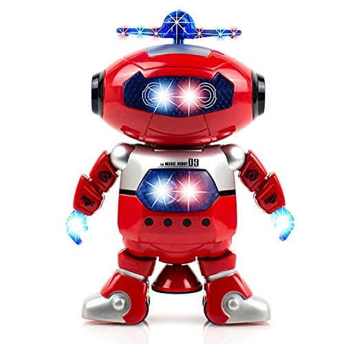 electronic walking dancing robot toy