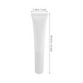 thumbnail image 6 of FOMIYES 2Pcs White Plastic Travel Size Tubes with Flocked Applicator for Foundation and Concealer, 6 of 8
