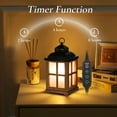 thumbnail image 3 of Electric Wax Warmer with Timer: Scentsy Lantern Tart Burner for Home Decor, Adjustable Fragrance Intensity, Safe Flameless Melting, Farmhouse Style, Brown, 3 of 6