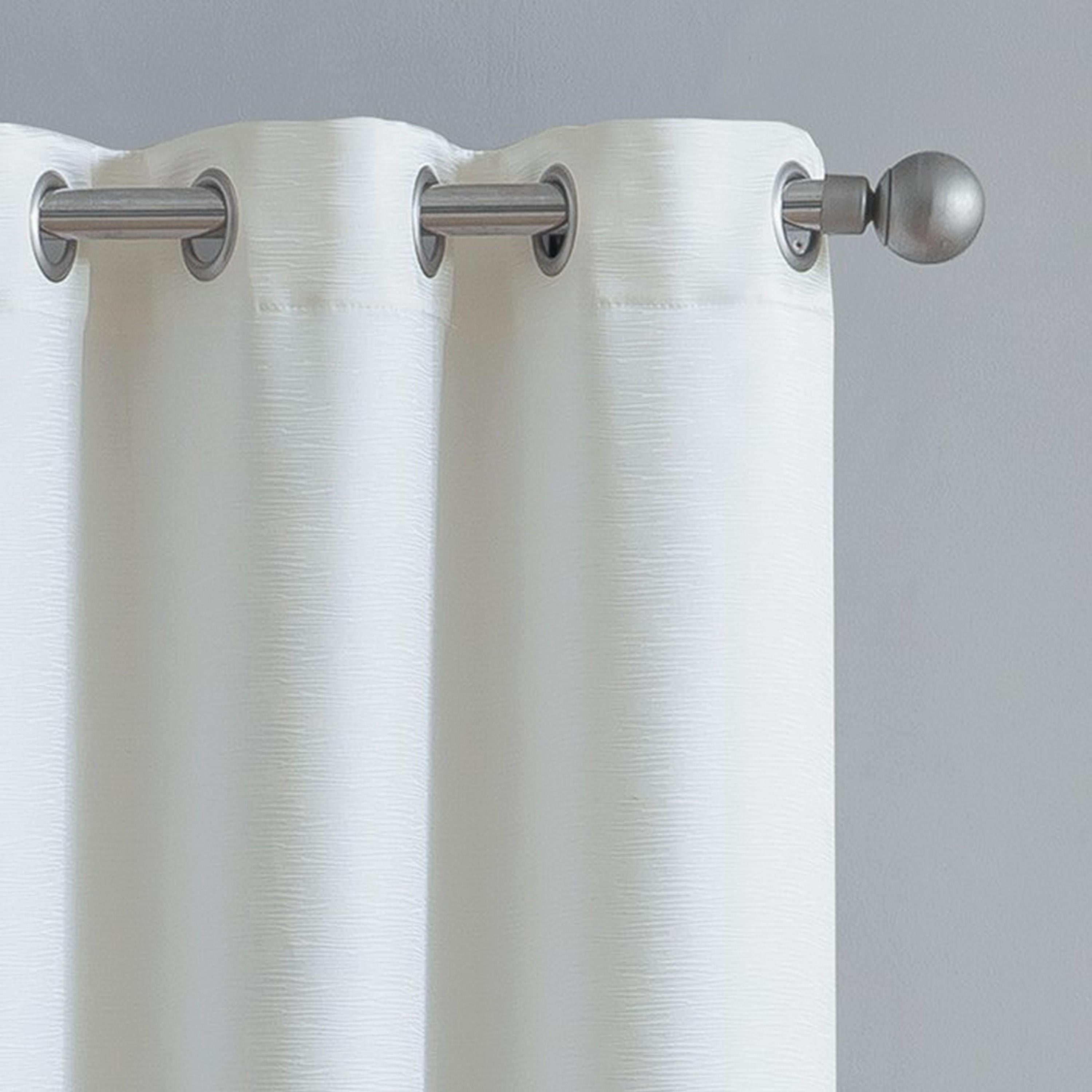VCNY Home Agnes Ivory Solid Grommet Blackout Curtain Panel, 52" x 84"