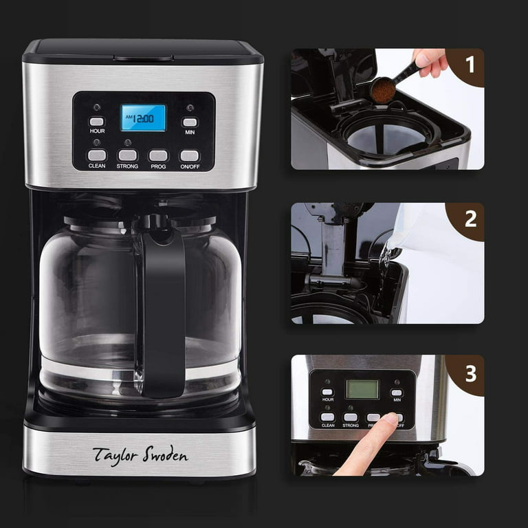 Krups Coffee Tea Espresso Cappuccino Maker Machine 4-Cup Glass