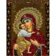 thumbnail image 1 of Pintura de diamantes 5D con imágenes sagradas de la Virgen María y santos cristianos, ideal para decorar tu hogar en sala, dormitorio o estudio. Incluye todo lo necesario para crear tu obra de arte, 1 of 7