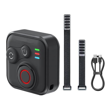 JIAHAOO Wireless Action Camera Remote 50m for GoPro Insta360 Mobile Long Use 96H with Straps Accessories