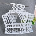 thumbnail image 1 of YAOMOBB Children Storage Rack Space saving Baby Clothes Hangers Conjoined Body Multifunctional White Small Children, 1 of 6