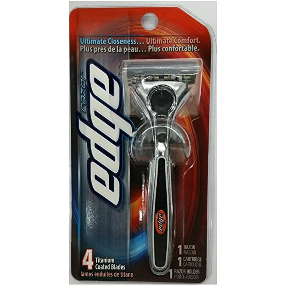 Schick Edge Razor Blade Handle + 3 Count Eyebrow Trimmer