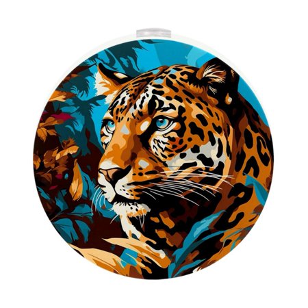 

Leopard LED Round Night Light-2PCS: Bright and Compact Plug-in Nightlights for Peaceful Sleep Energy-Efficient Bedroom Lighting Solution with Auto Sensor