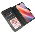thumbnail image 7 of Dteck Wallet Case for iPhone 16E (2025), Shockproof Premium Magnetic Closure Zipper Pocket Folio PU Leather Flip Case Cover with 9 Card Slots Kickstand, Black, 7 of 7