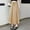 Khaki, variant on ClodeEU Women's High Waist Satin A Line Maxi Skirt ,Trendy Casual Elastic Drawstring Waistband White,Womens Plus XL