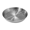 thumbnail image 1 of Bgsha Round Baking Pan Roast Turkey Tray with Cooling Rack for Kitchen BBQ Cake, 1 of 10