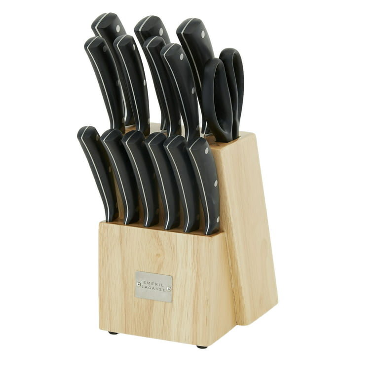 Emeril Lagasse 3-Piece Knife Set - Stamped Steel Kitchen Knives for Prep