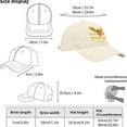 thumbnail image 3 of 3PCS 250th Anniversary USA Baseball Cap,Adjustable Retro Embroidered Hat for Men Women Gifts (Beige), 3 of 6