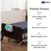 Medacure Alternating Pressure Low Air Loss Mattress with Pump for Hospital Beds - 80 x 36 x 8 (Twin)