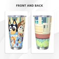 thumbnail image 3 of Johaoi Bluey Print 20oz Tumbler,Travel Coffee Mug Tumbler with Flip Lid Stainless Steel Water Bottle Gifts for Women Men Him Her-Without Straw, 3 of 8
