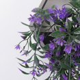 thumbnail image 4 of Colgante de Pared con Flor de Naranja ANGGREK 5 Tenedores Planta Artificial Verde, 4 of 8
