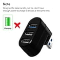 thumbnail image 2 of PC Laptop Data Transfer Mini High Speed Adapter USB 3.0 Hub Splitter Box 3 Ports WHITE USB 3.0 HUB, 2 of 8