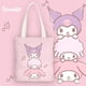 thumbnail image 1 of Sanrio-Bolso de hombro con estampado de Hello Kitty Kulomi My Melody para niñas, bandolera de lona impermeable con bolsillo interior con cremallera, nuevo, 1 of 4