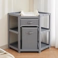 thumbnail image 1 of Qinaqin Corner Changing Mesa con Almacenamiento Cajón Laundry cm de Alturaamper y Pad Organizador, 1 of 6