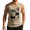 Light Green, variant on Men's California Palm Tree Graphic Tank Top with 'Enjoy Every Moment of Life' Quote and Sleeveless Muscle Shirt Featuring Vintage Summer Vibes Beige L
