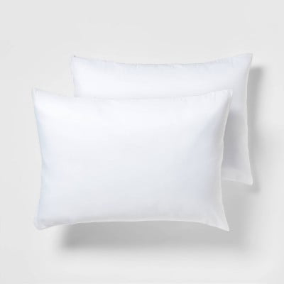 2 Pack Queen Pillow Protector, Soft Zippered Machine Washable Pillow Cover, 100% Polyester