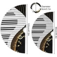 thumbnail image 3 of FMSHPON Golden Musical Notes Xmas Christmas Tree Skirt Stand Mat for Holiday Party Decoration Indoor Outdoor 48 inches, 3 of 6