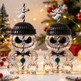 thumbnail image 4 of 20OZ Christmas Horror Nightmare Night Glass Cup with Straw, Nightmare Jack Clear Tumbler with Beanie Hat Lid and Scarf, Cute Novelty Drinkware, Christmas Jack Clear Glass Cup Collectibles Gifts -2PCS, 4 of 6