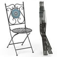 thumbnail image 1 of Costway Set of 4 Mosaic Chairs for Patio with Decorative Backrest Heavy-Duty Frame, 1 of 8