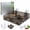 Suction cup-black, variant on Adjustable Hanging Acrylic Turtle Basking Platform for High Water Level Tanks, Clear Aquatic Turtles Rest Comfortably Adjustable Mounting for Tanks Keeping Setups Organized