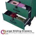 thumbnail image 4 of Byootique Rolling Makeup Train Case Cosmetic Organizer Trolley 2 Drawer Lockable, 4 of 10