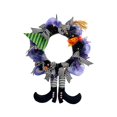 thumbnail image 3 of Halloween Witch Themed Wreath With Magical Lights 216 Inch Door Hanging For Home And Party Celebration, 3 of 5