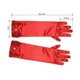 thumbnail image 4 of 11.5" Long Satin Bowknot Gloves for Little Girls,Special Occasion Gloves for Parties, Flower Girls, Princess, Cosplay, Halloween, Wedding, & communion, 4 of 6