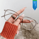 thumbnail image 1 of Montura de gafas cuadradas Zhivalor para hombre, gafas retro anti-luz azul, espejo plano, cambia de color, mujer, 1 of 5