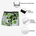 thumbnail image 6 of Disketp Watercolor Green Leaves Men'S Boxer Briefs,Soft And Breathable Cotton Underwear With Comfortflex Waistband, 6 of 9