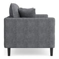 thumbnail image 6 of Furniture of America Mjuk Chenille Tufted 2-Piece Sofa Set, Dark Gray, 6 of 6