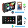 thumbnail image 2 of 2 Din Car Radio  CarPlay Wireless Android-Auto Bluetooth MP5 Multimedia Player Handsfree USB Audio System Head Unit FS02W Din Car Stereo 7 Inch HD Touch Screen Bluetooth Car Radio Receive, 2 of 6
