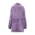 thumbnail image 5 of Women's Winter Long Sleeve Jacket Coats Outerwear Puffer Hooded Quilted Lightweight Warm Windbreaker for Casual Daily Wear Travel Fashion Essential Gift | CSEONE,Purple L, 5 of 9