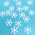 thumbnail image 2 of 300PCS Christmas Snowflake Confetti Decorative Glitter Confetti Table Confetti, 2 of 9