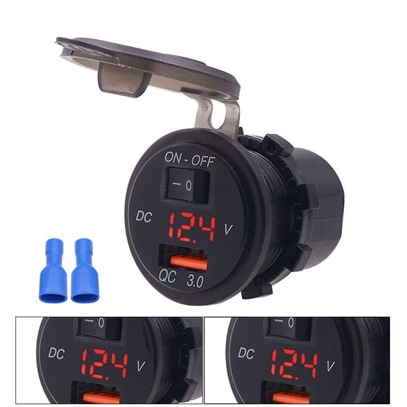 Usb Charging Power Adapter Real-time Voltage Detection Voltmeter For Phones Tablets Gps
